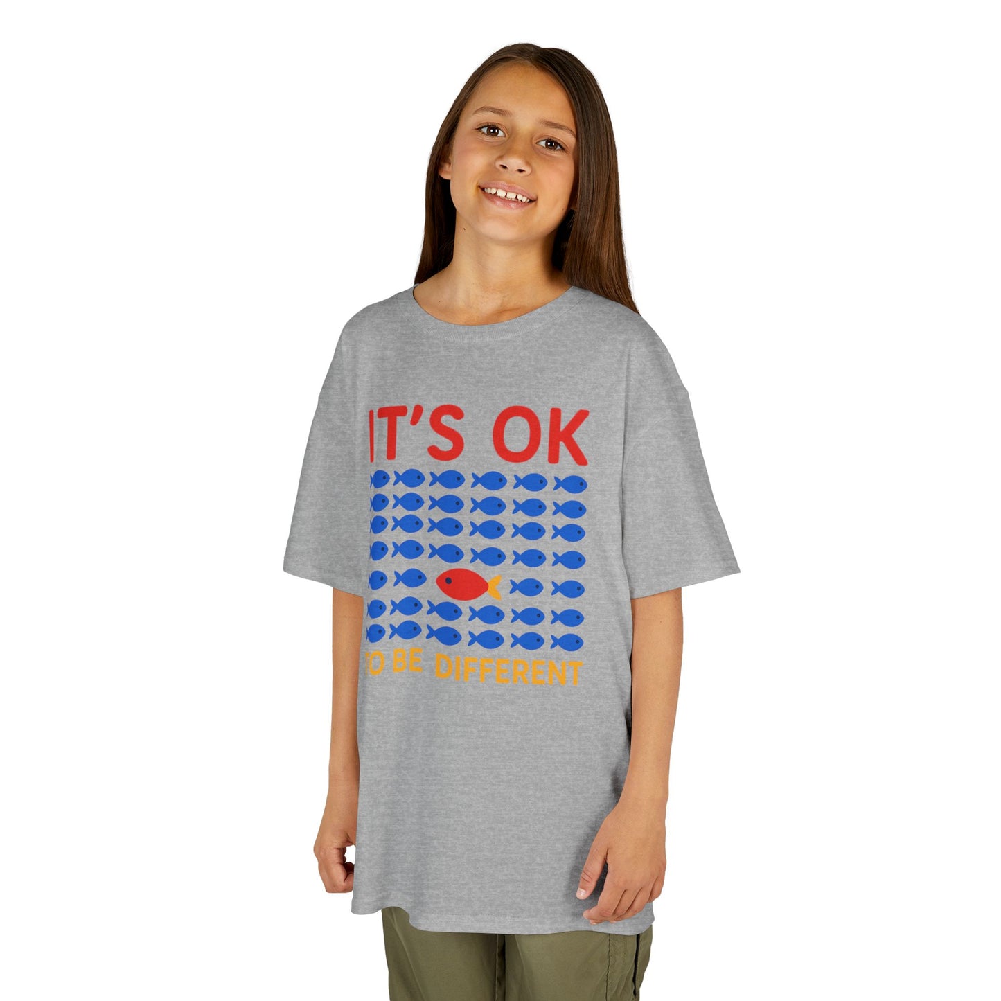 Kids' It's OK To Be Different Fishy Friends T-Shirt - 15 colors