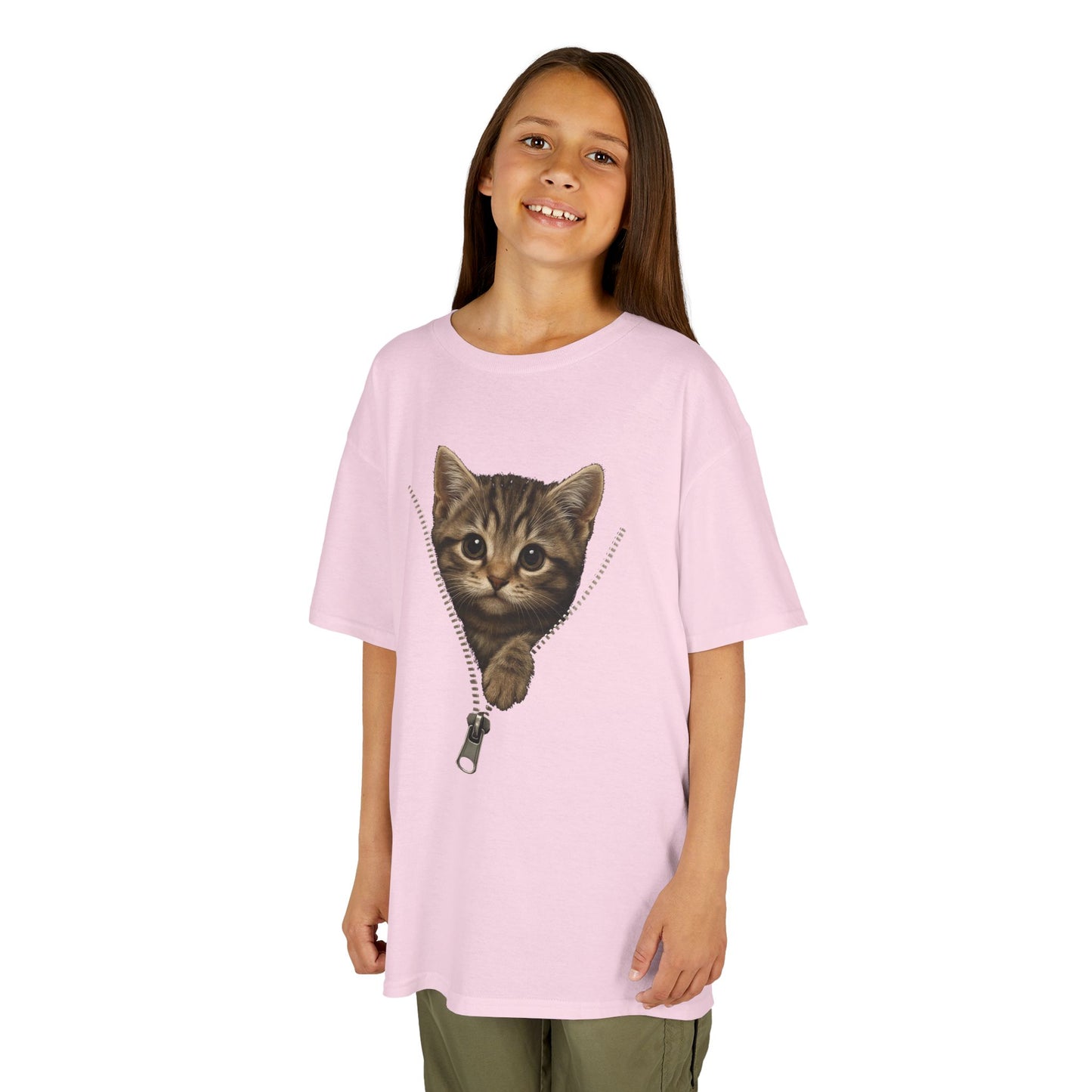 Kids' Peeking Kitten T-shirt - 14 colors
