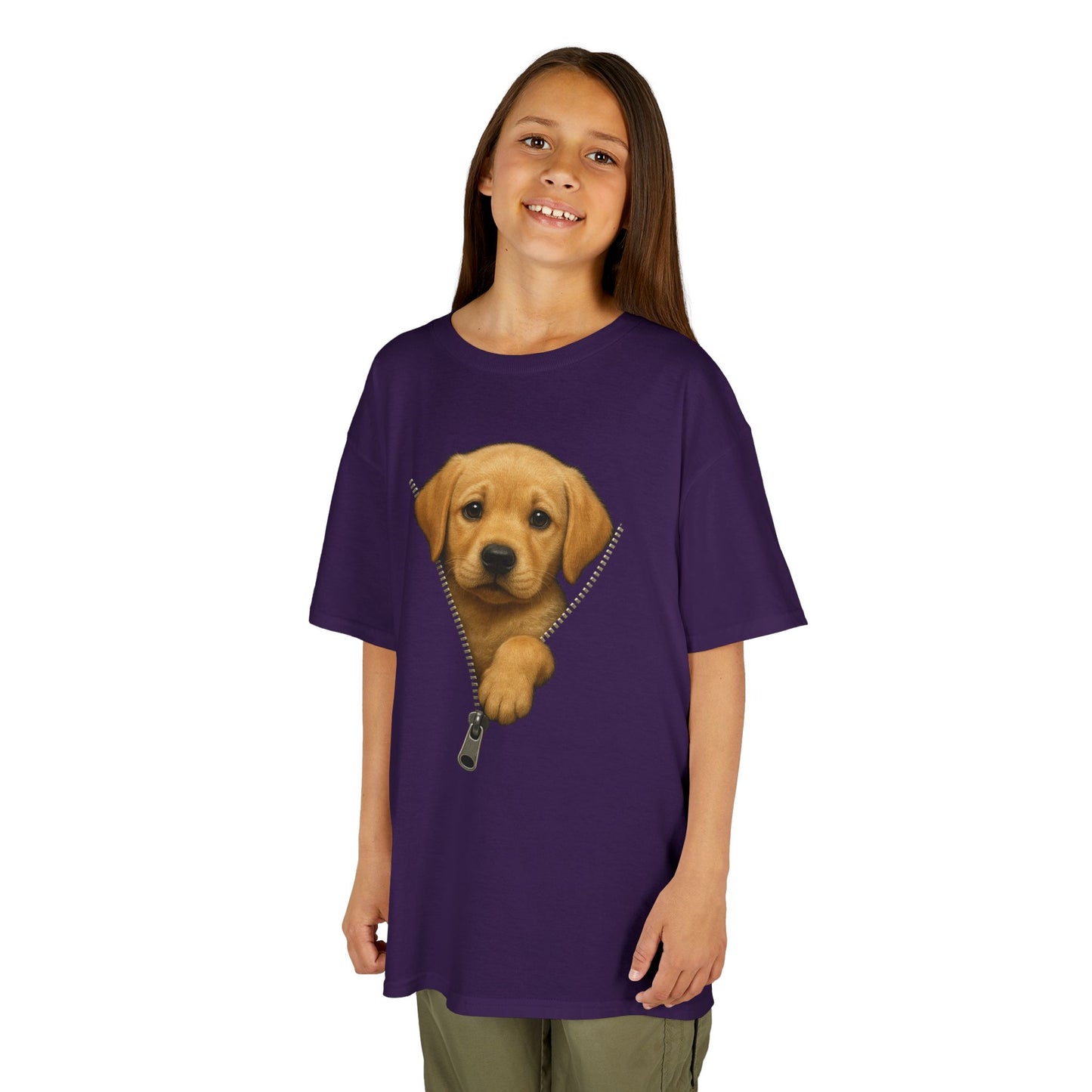 Kids' Peeking Puppy T-shirt - 15 colors