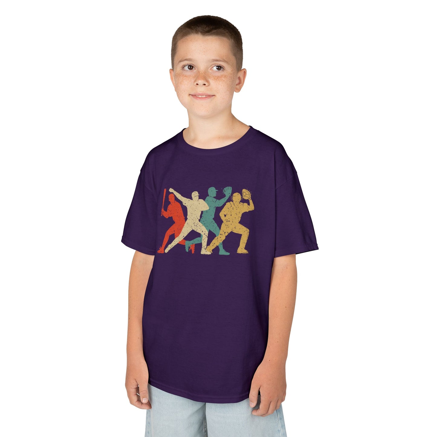 Kids' Baseball Shadows T-Shirt - 13 colors
