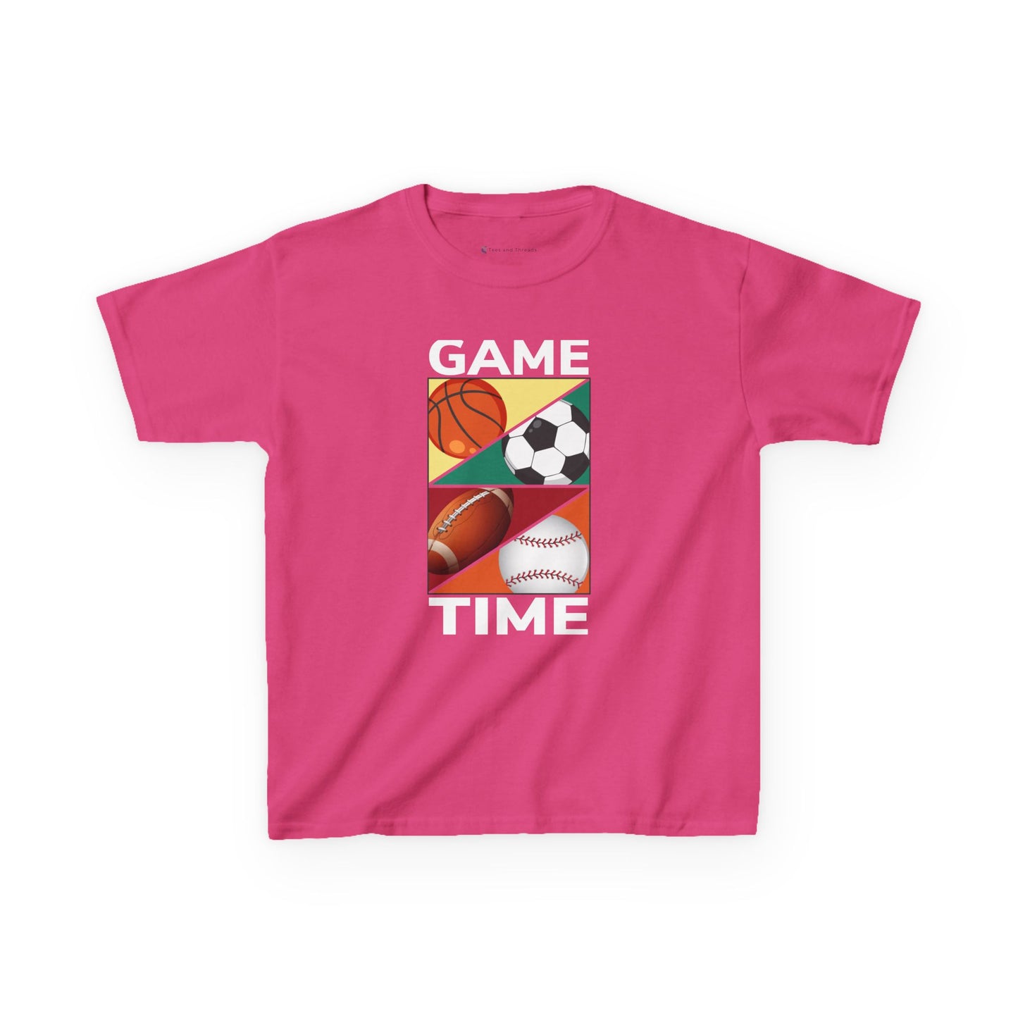 Kids' Sports Game Time T-Shirt - 16 colors
