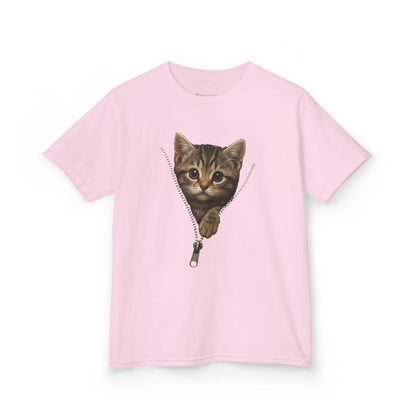 Kids' Peeking Kitten T-shirt - 14 colors