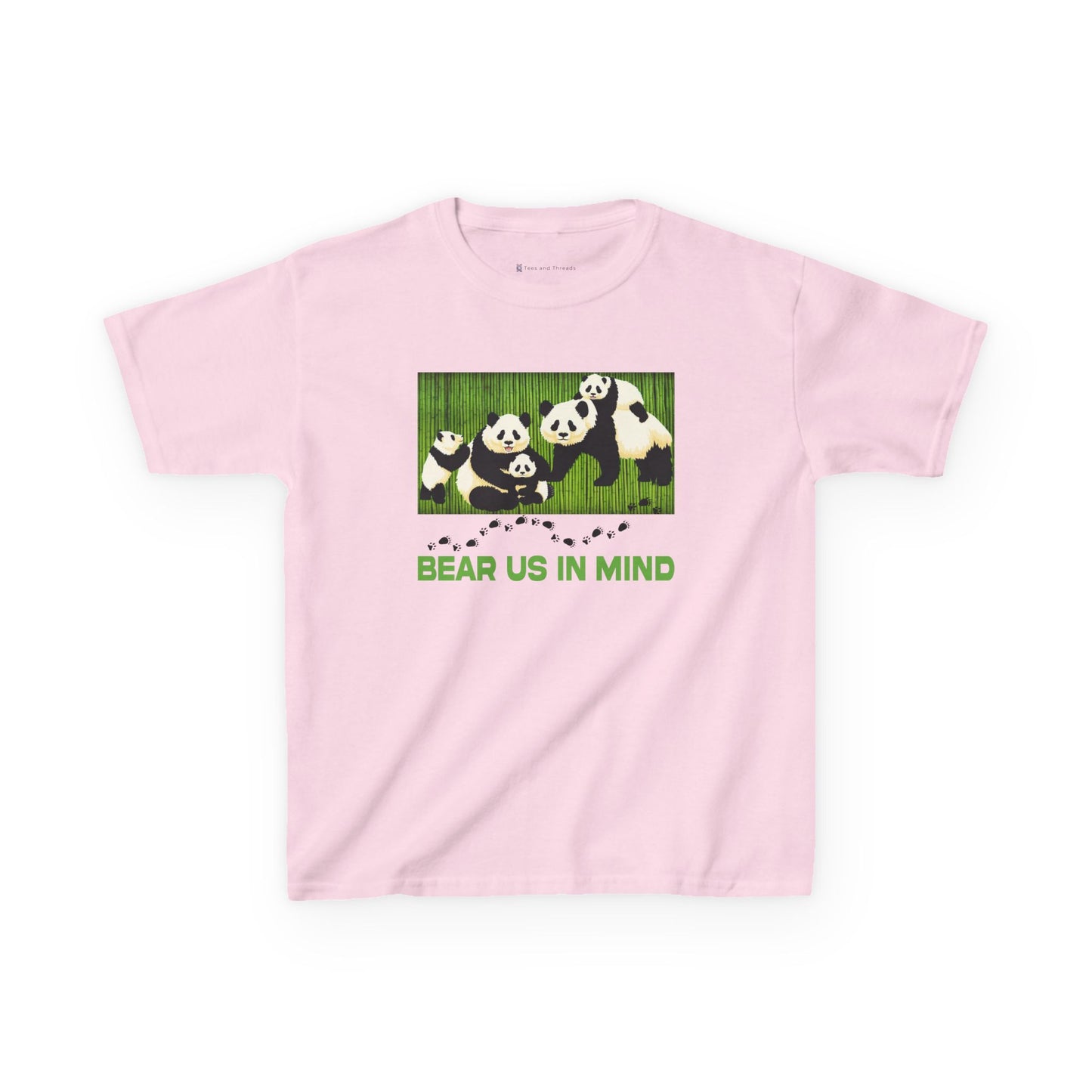 Kids' Bear Us In Mind Panda T-Shirt - 15 colors