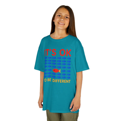 Kids' It's OK To Be Different Fishy Friends T-Shirt - 15 colors