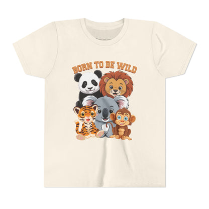 Born to Be Wild Animal Friends Kids T-Shirt