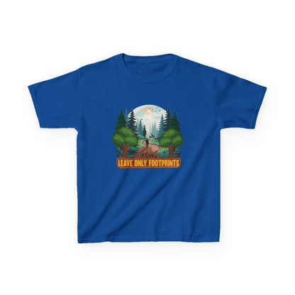 Kids' Leave Only Footprints Forest T-Shirt - 18 colors