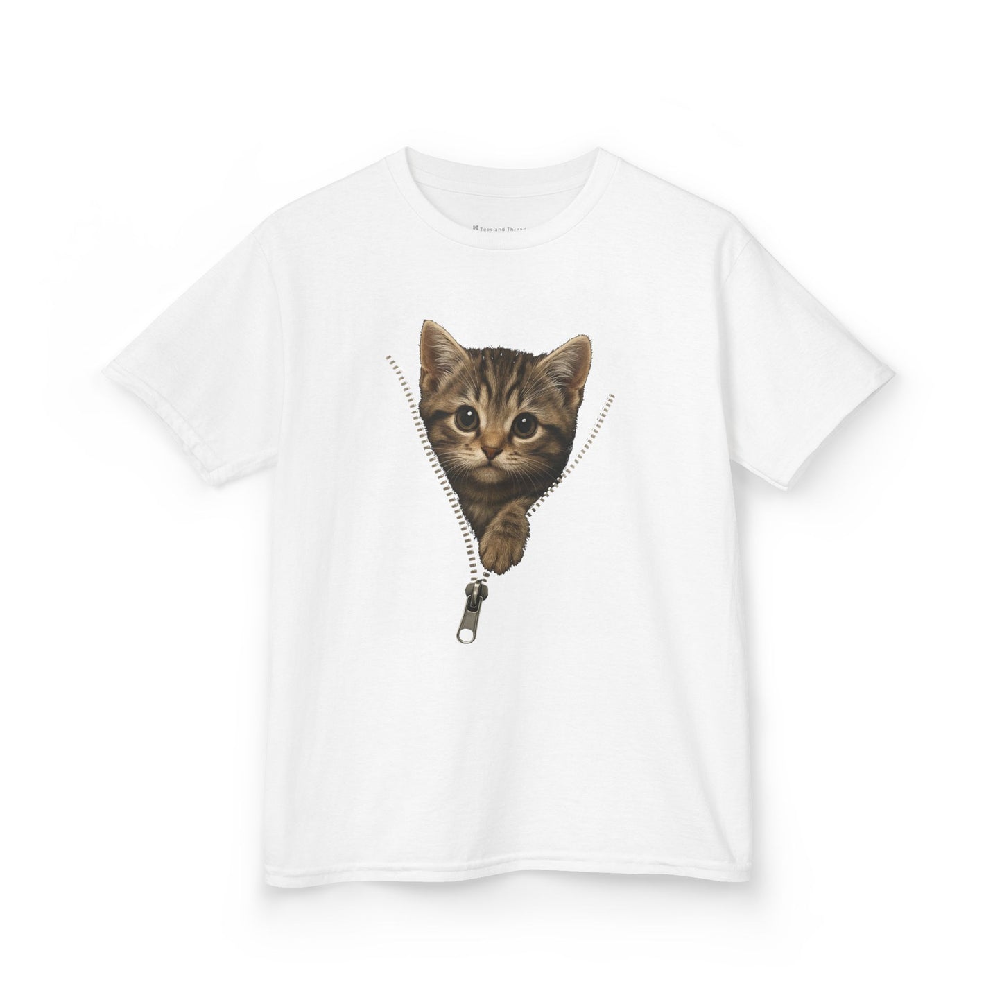 Kids' Peeking Kitten T-shirt - 14 colors