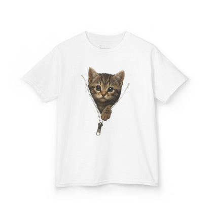 Kids' Peeking Kitten T-shirt - 14 colors
