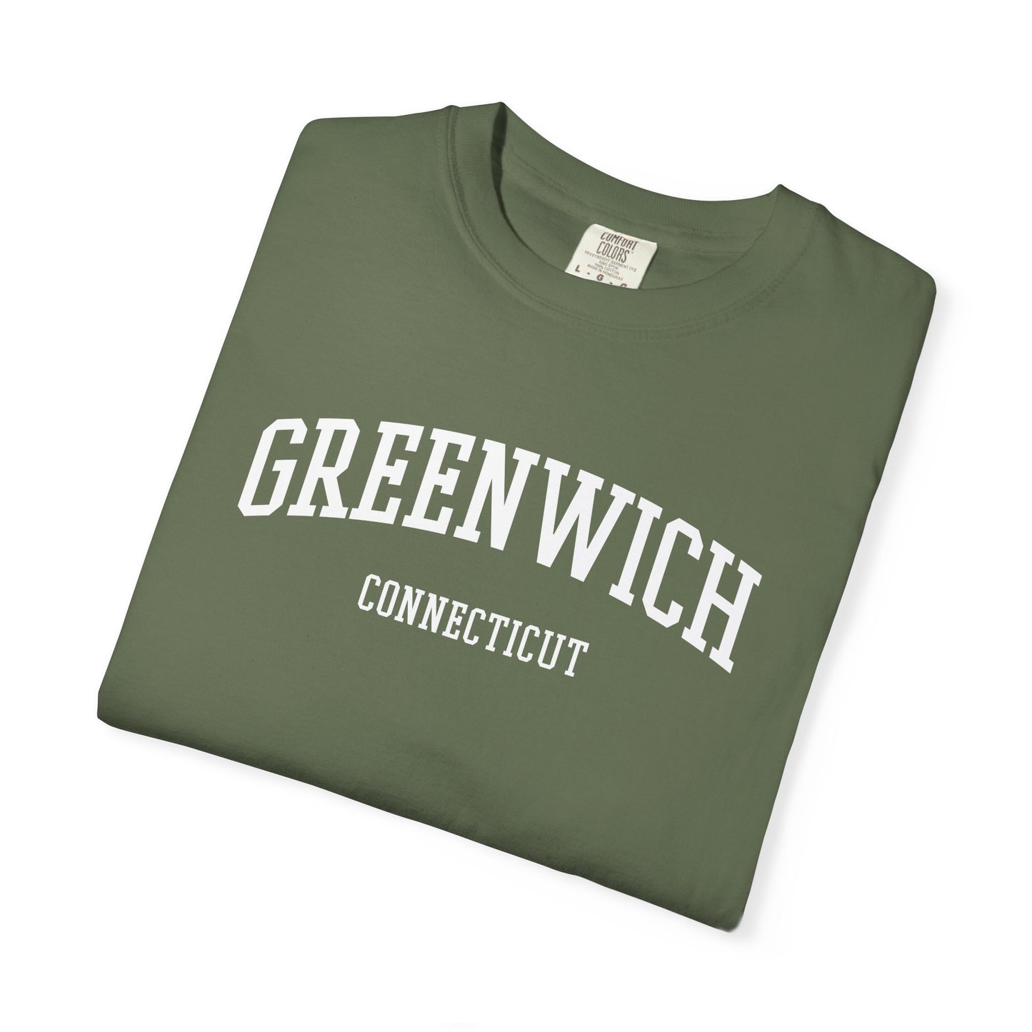Greenwich CT Classic Block T-shirt - 15 colors