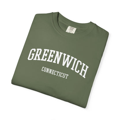 Greenwich CT Classic Block T-shirt - 15 colors