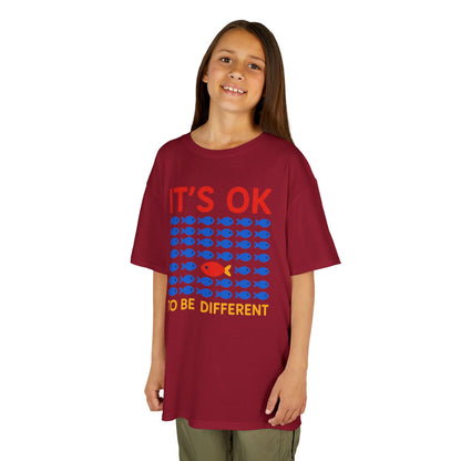 Kids' It's OK To Be Different Fishy Friends T-Shirt - 15 colors