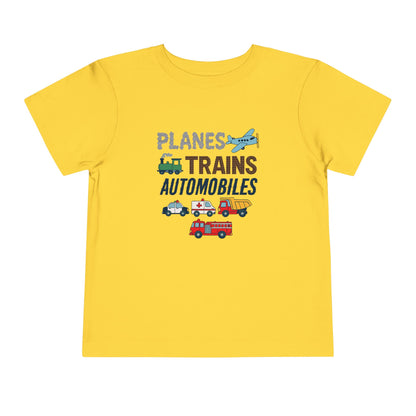 Planes, Trains, Automobiles Cute Toddler Tee - 7 colors