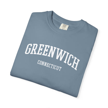 Greenwich CT Classic Block T-shirt - 15 colors