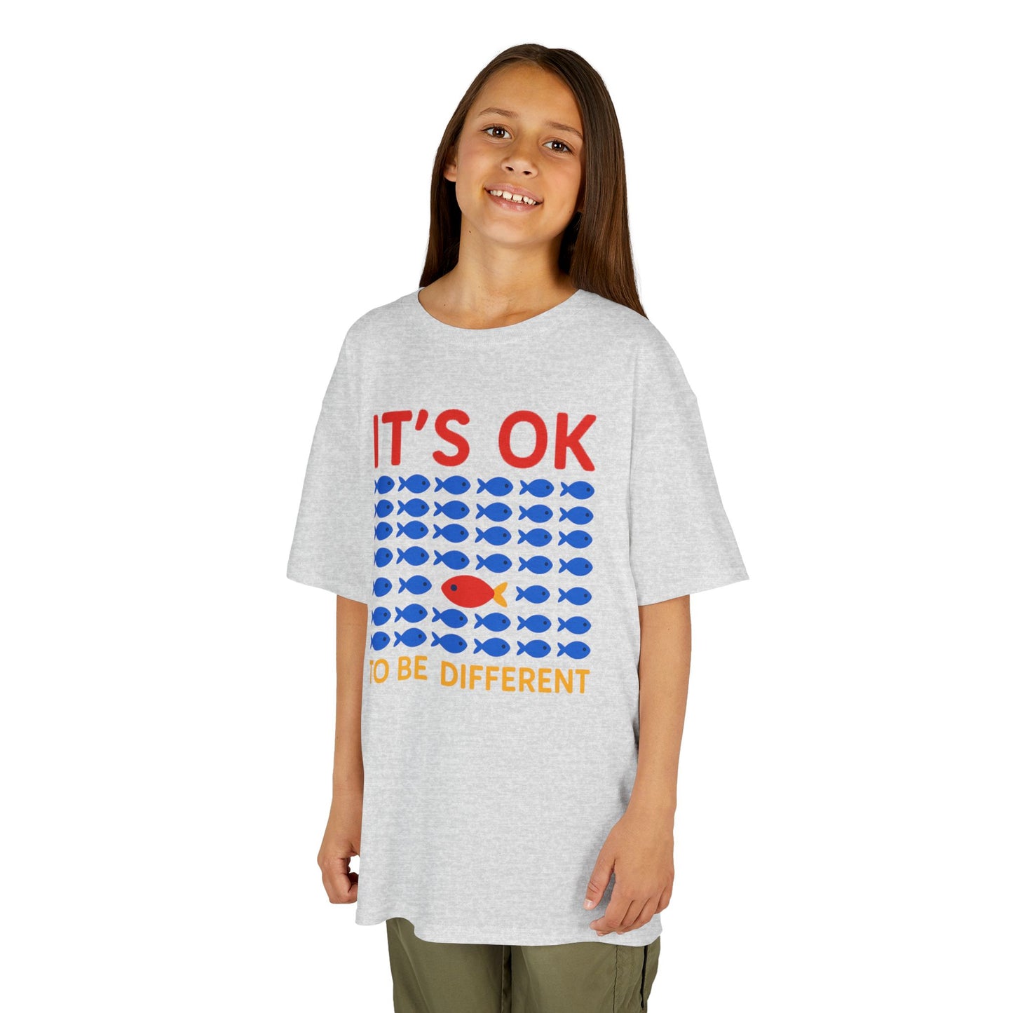 Kids' It's OK To Be Different Fishy Friends T-Shirt - 15 colors