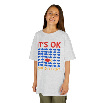 Kids' It's OK To Be Different Fishy Friends T-Shirt - 15 colors