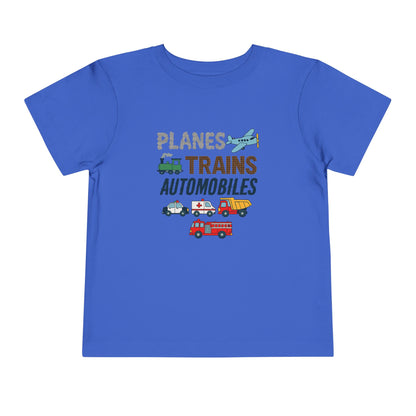 Planes, Trains, Automobiles Cute Toddler Tee - 7 colors