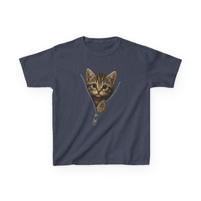 Kids' Peeking Kitten T-shirt - 14 colors