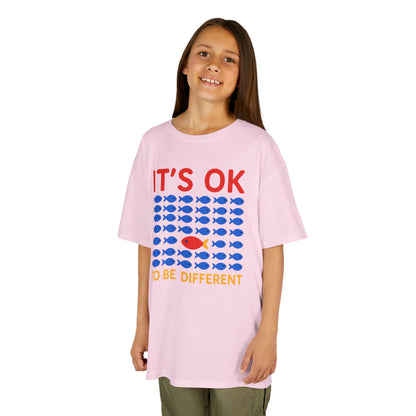 Kids' It's OK To Be Different Fishy Friends T-Shirt - 15 colors
