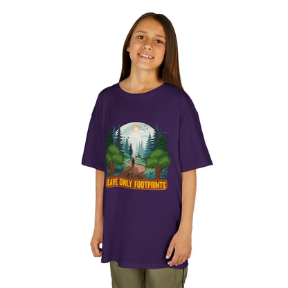 Kids' Leave Only Footprints Forest T-Shirt - 18 colors