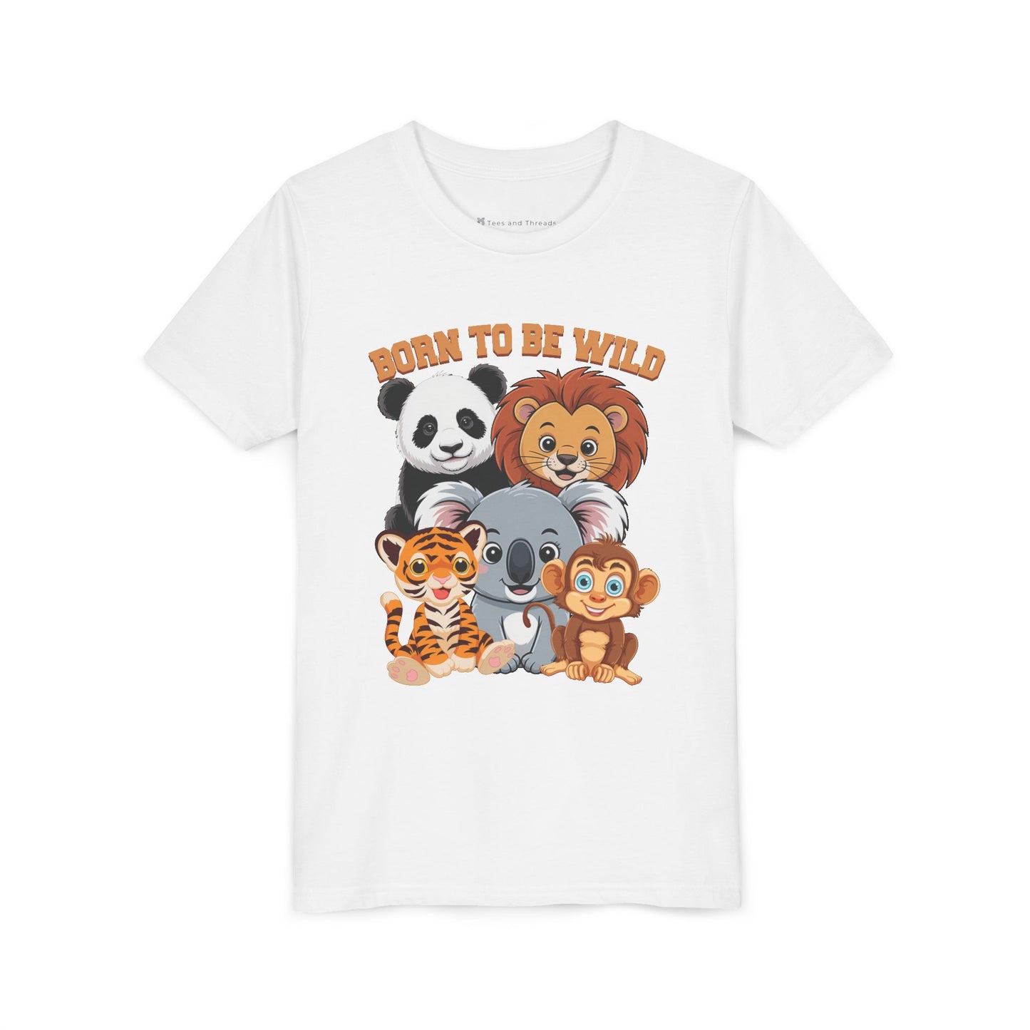 Born to Be Wild Animal Friends Kids T-Shirt