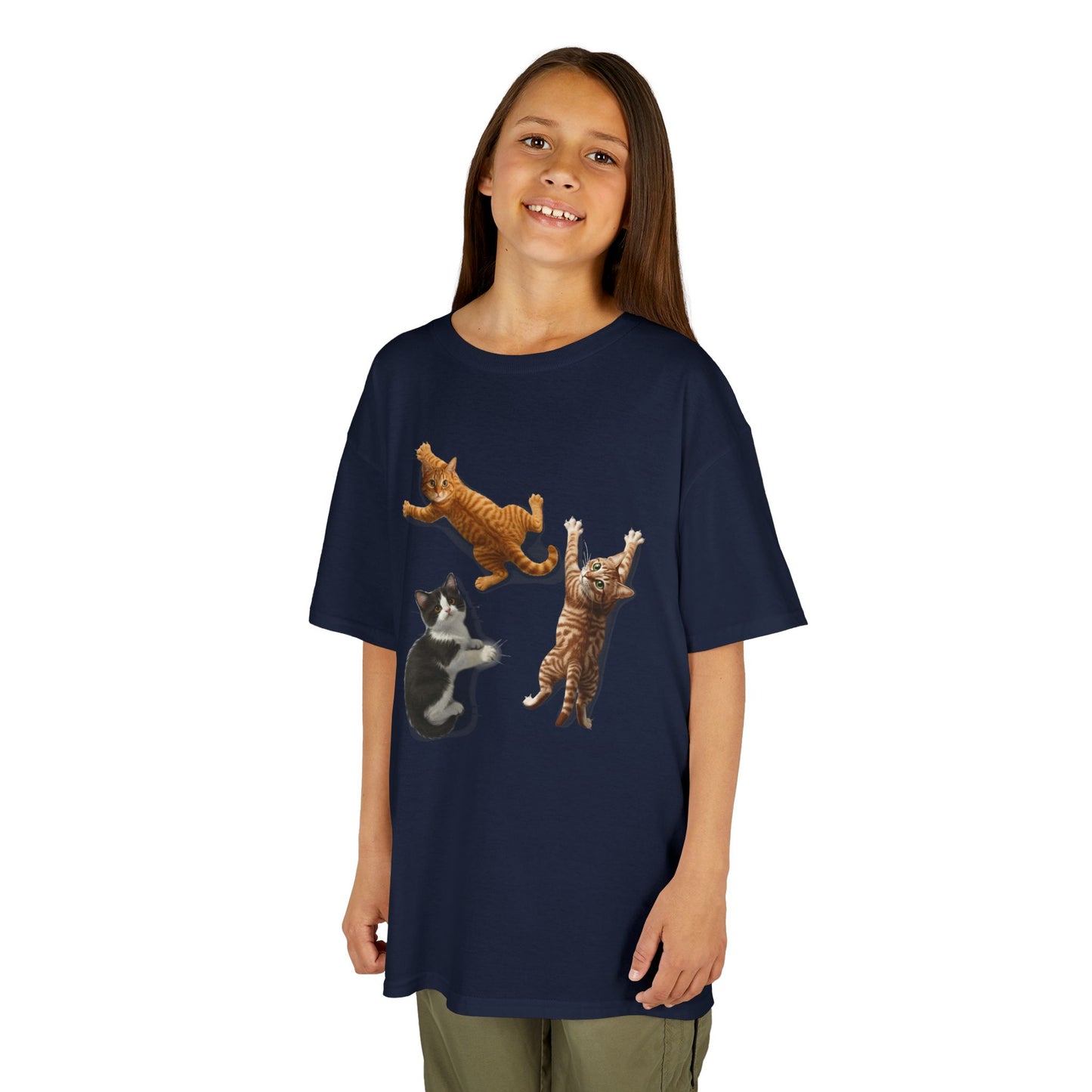 Kids' Clinging Kittens T-Shirt - 14 colors