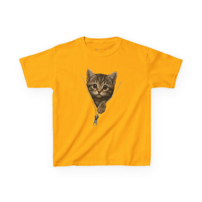 Kids' Peeking Kitten T-shirt - 14 colors