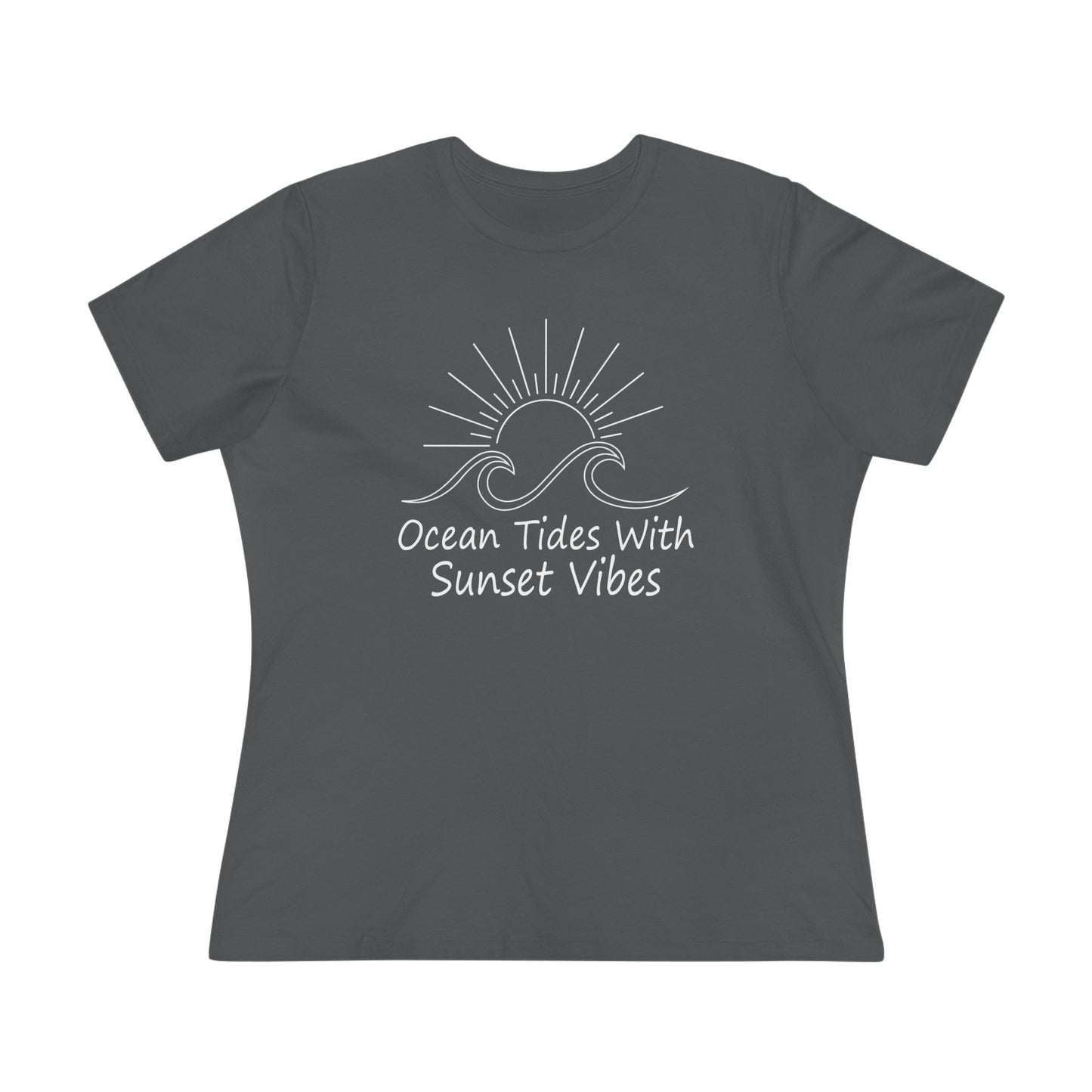 Women's Ocean Tides Sunset Vibes Semi-Relaxed T-Shirt - 8 colors