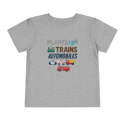 Planes, Trains, Automobiles Cute Toddler Tee - 7 colors
