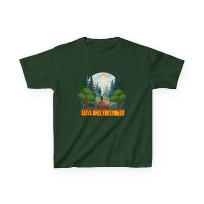 Kids' Leave Only Footprints Forest T-Shirt - 18 colors