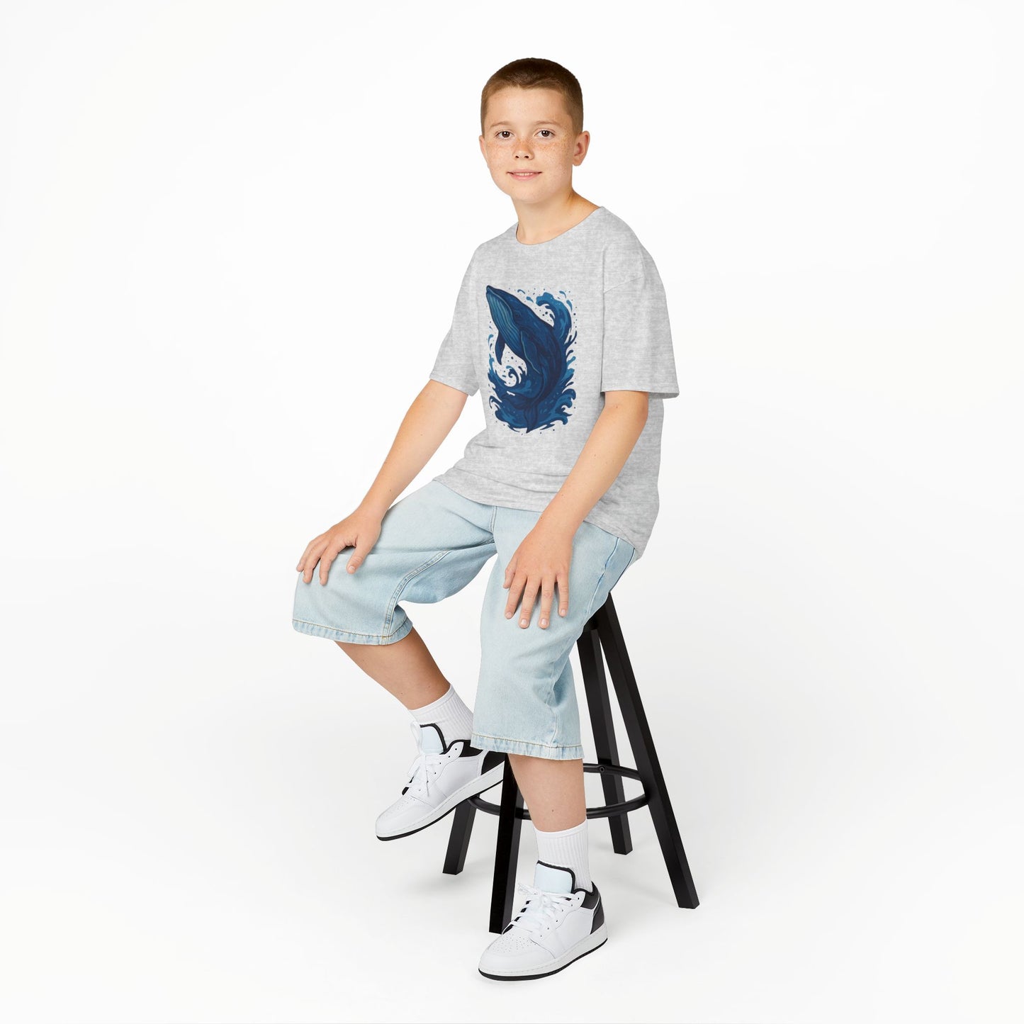 Kids' Soaring Whale T-shirt - 10 colors