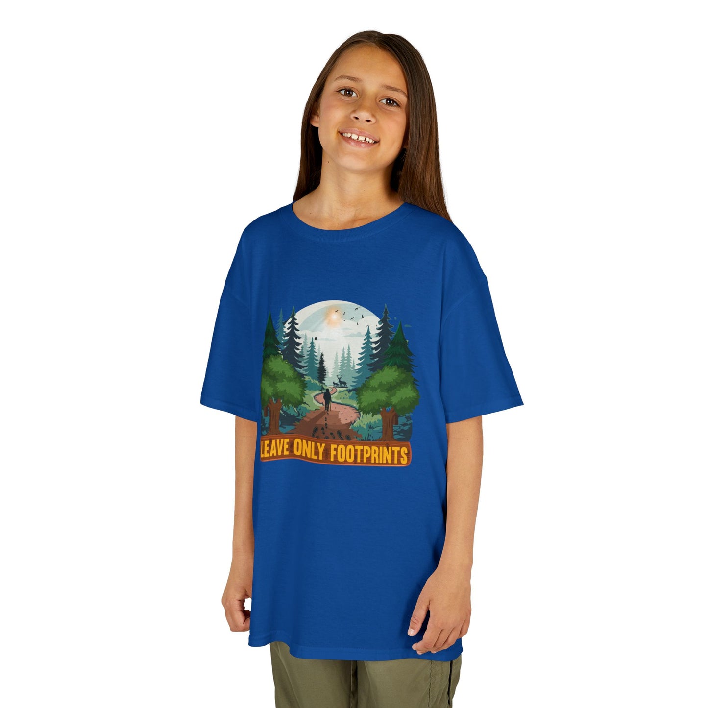 Kids' Leave Only Footprints Forest T-Shirt - 18 colors