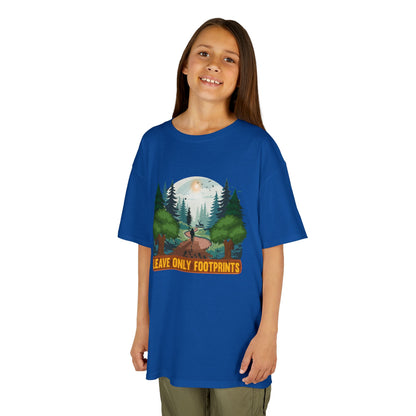 Kids' Leave Only Footprints Forest T-Shirt - 18 colors