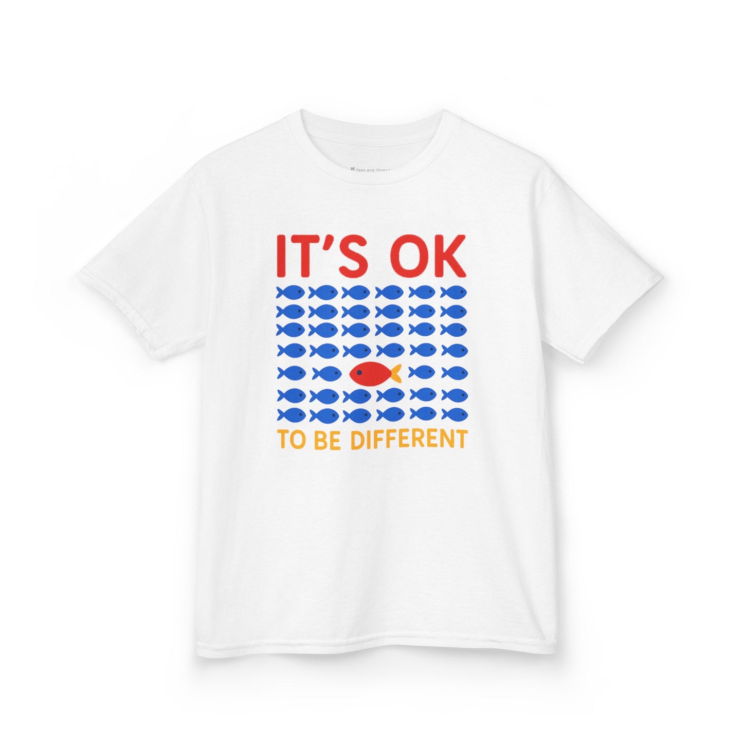 Kids' It's OK To Be Different Fishy Friends T-Shirt - 15 colors