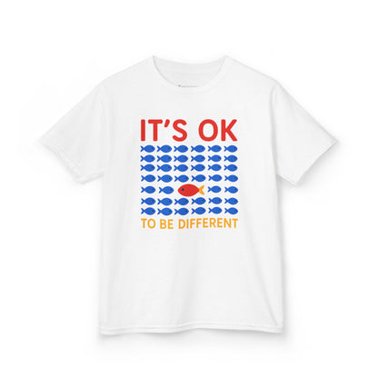Kids' It's OK To Be Different Fishy Friends T-Shirt - 15 colors