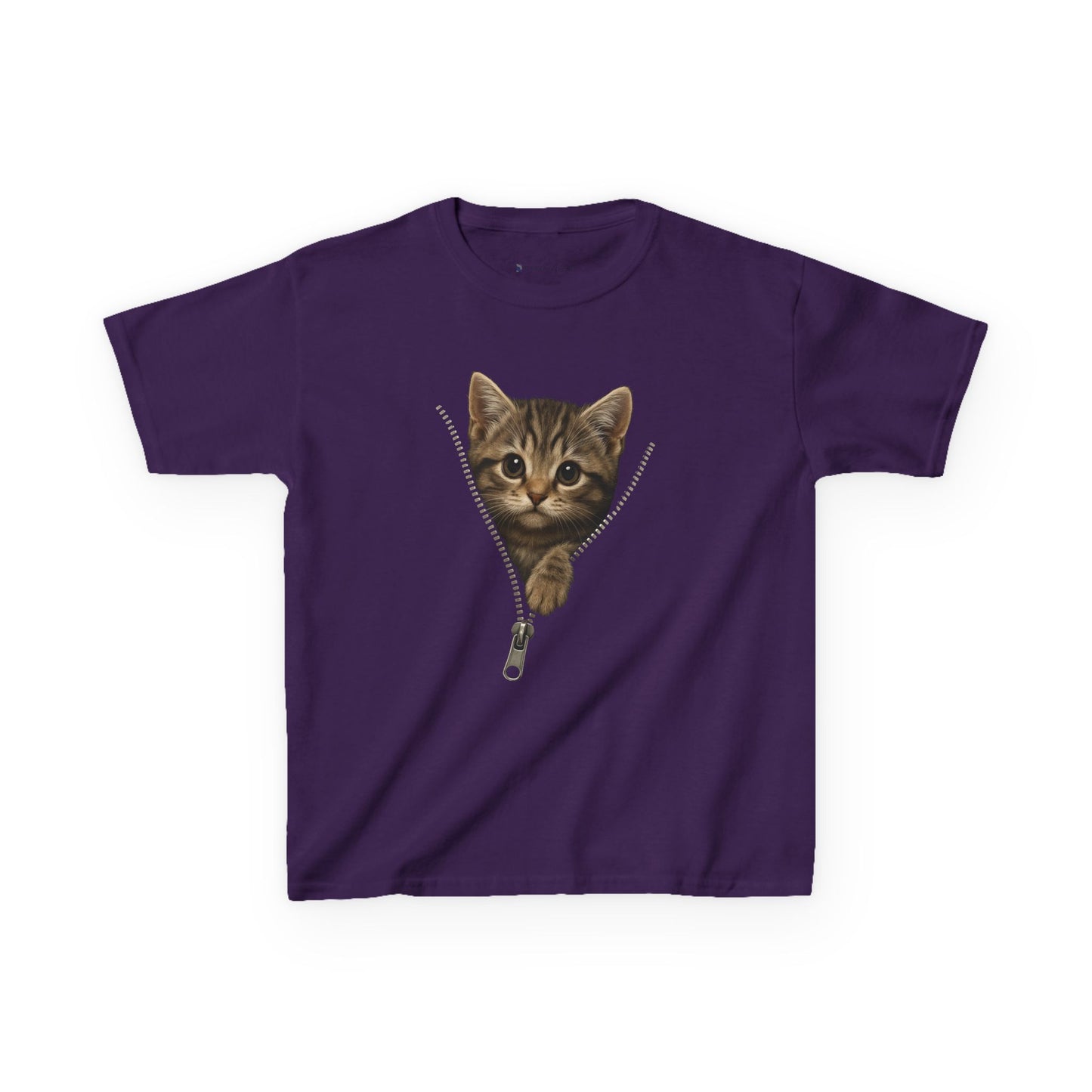 Kids' Peeking Kitten T-shirt - 14 colors