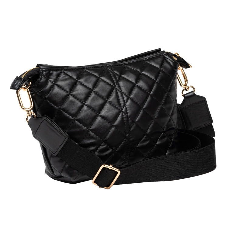 SCOUT BAGS Emily Crossbody Black Quilted